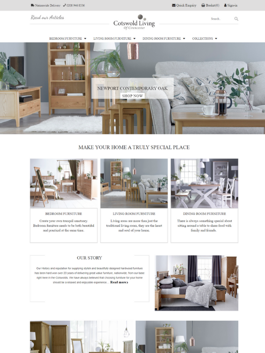Cotswold-Living-Website-Design