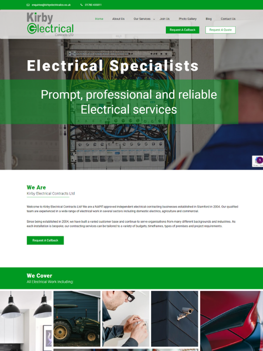 Kirby-Electrical-Website-Design